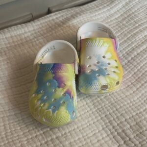 CROCS Kids Sandals in Yellow, Blue, and Pink